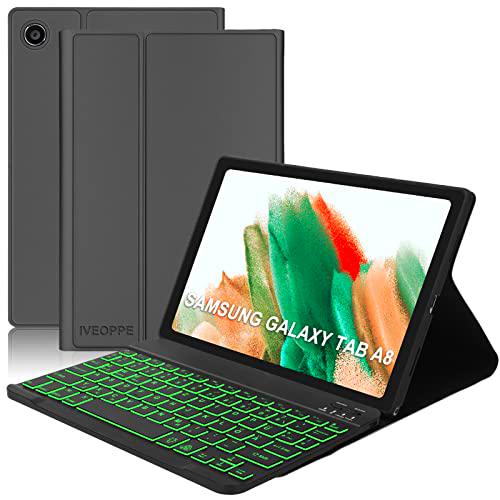 IVEOPPE Funda con teclado para Samsung Galaxy Tab A8 10,5 pulgadas 2021 SM-X200 SM-X205