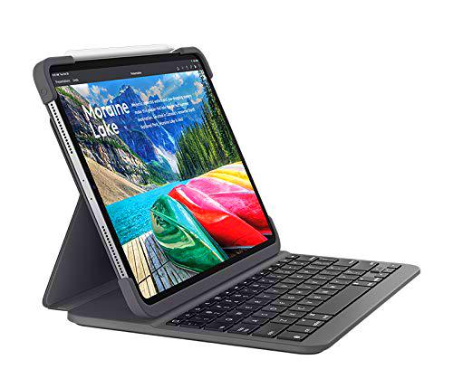 Logitech Slim Folio Pro Funda para iPad con Teclado Inalámbrico Bluetooth