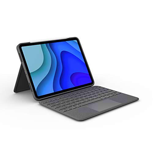 Logitech Folio Touch para iPad Pro de 11 pulgadas, Disposición QWERTZ Alemán, Gris