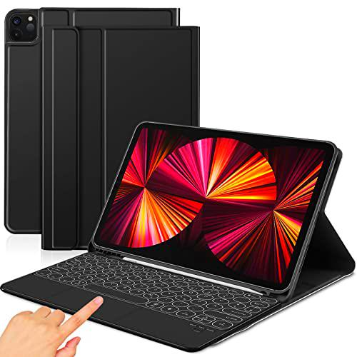 Sross-TEC Funda con Teclado Compatible con Nuevo iPad Pro 11 2021