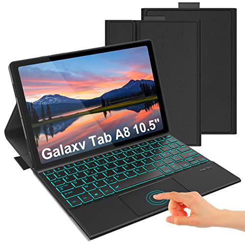 Funda de teclado con teclado táctil para Samsung Galaxy Tab A8 de 10.5 pulgadas 2022