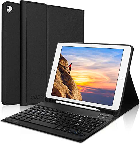 Teclado con Funda Compatible para iPad 10.2,Negro