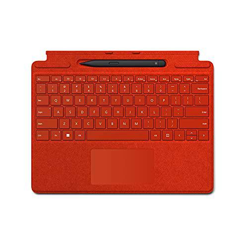 Microsoft Surface Pro Signature Keyboard y Microsoft Surface Slim Pen 2, Poppy Red