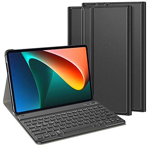 TASTATUR Funda con Teclado Compatible con Xiaomi Pad 5/Pad 5 Pro 11 Pulgadas