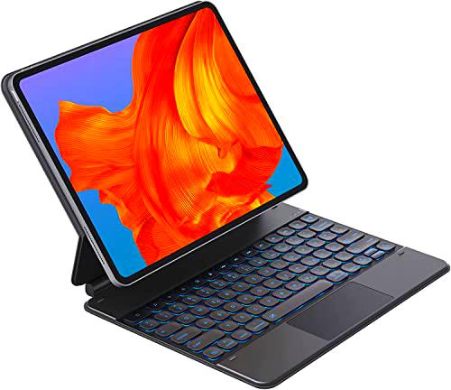 Teclado con trackpad para iPad Pro 12.9 2021 (5/4/3ª gen) con diseño magnético flotante