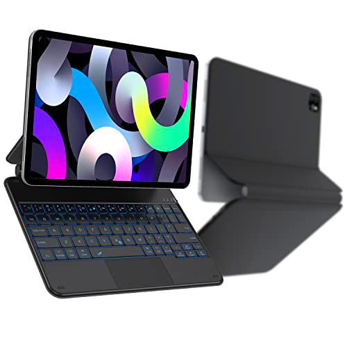 Funda para iPad Air 5 2022 / Air 4 2020 10.9 con teclado para iPad Pro de 11&quot; (3ª/2ª/1ª gen) con diseño flotante QWERTZ