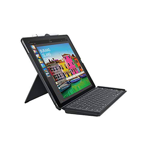 Logitech Slim Combo Funda para iPad, iPad Pro 12.9 Pulgadas