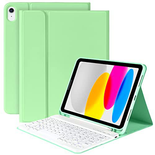 KBCASE Funda teclado para iPad de 10ª generación, AZERTY francés