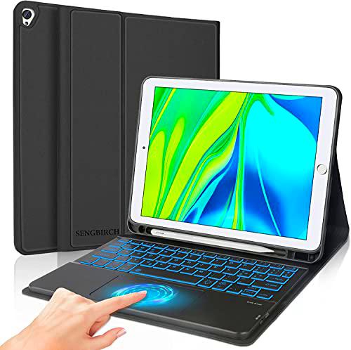 SENGBIRCH Funda Teclado Italiana con Touchpad para iPad 9a Gen 2021/iPad 8a 2020/7a 10.2 2019/Air 3/Pro 10.5