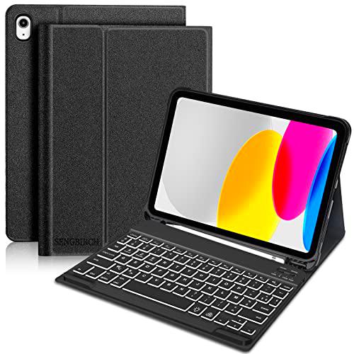 SENGBIRCH Keyboard Case for ipad 10th (Negro)