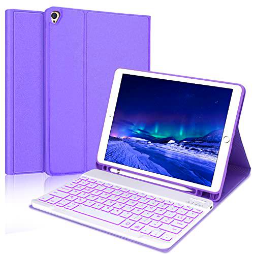 SENGBIRCH Funda con teclado retroiluminada para iPad de 10.2 pulgadas