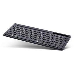 InLine 55378B - Teclado Bluetooth de Aluminio con Almohadilla numérica para hasta 4 Dispositivos Bluetooth