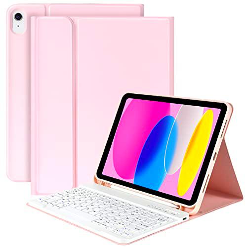 KBCASE Teclado Bluetooth para iPad Carcasa (Rosa)