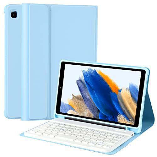 Funda con teclado para Samsung Galaxy Tab A7 Lite 8,7 pulgadas 2021 Modelo (SM-T220/T225/T27)