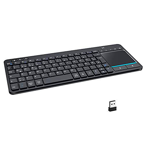 Dual Bluetooth + teclado inalámbrico 2.4G con Touchpad