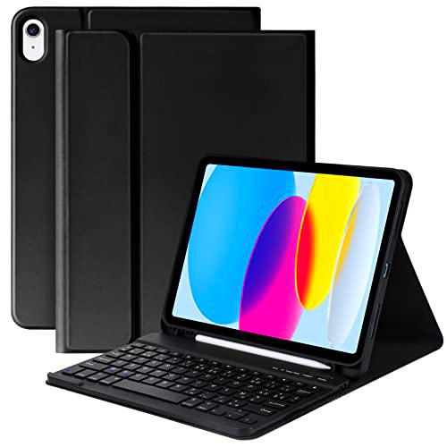 KBCASE Funda teclado para iPad de 10ª generación, AZERTY francés