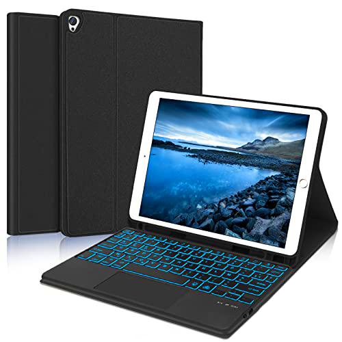 SENGBIRCH iPad 10.2 inch Funda Teclado Bluetooth con Trackpad