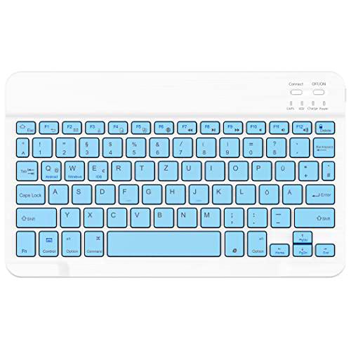 EasyAcc Teclado Bluetooth inalámbrico Bluetooth compatible con Windows/Android/iOS