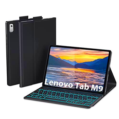 DoohowCase Funda con teclado para Lenovo Tab M9 HD de 22,86 cm