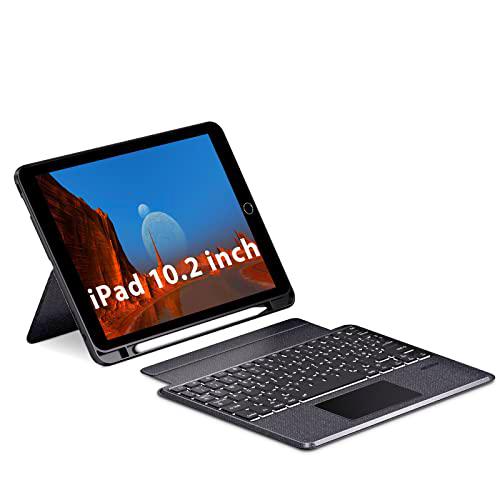 Doohoeek Funda con teclado separable para iPad 10,2 (9/8/7ª gen)