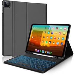 FOGARI Funda con teclado para iPad Pro de 12,9 pulgadas [5a4a3ª generación],italiano teclado retroiluminado extraíble