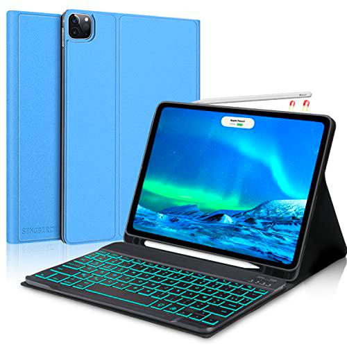 SENGBIRCH Carcasa de teclado para iPad Pro 11 202220212020 iPad 10.9 Air 5e Gén 2022