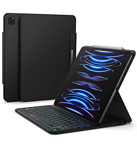 Dracool Funda con teclado para iPad Pro de 12.9 pulgadas con soporte para lápiz magnético