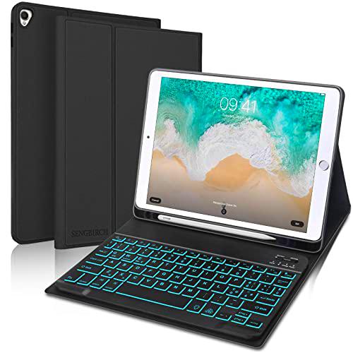 SENGBIRCH Funda con teclado para iPad 9.7 2018/2017