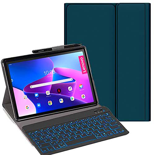 YHFZR Funda con teclado para Lenovo Tab M10 Plus de 3ª generación