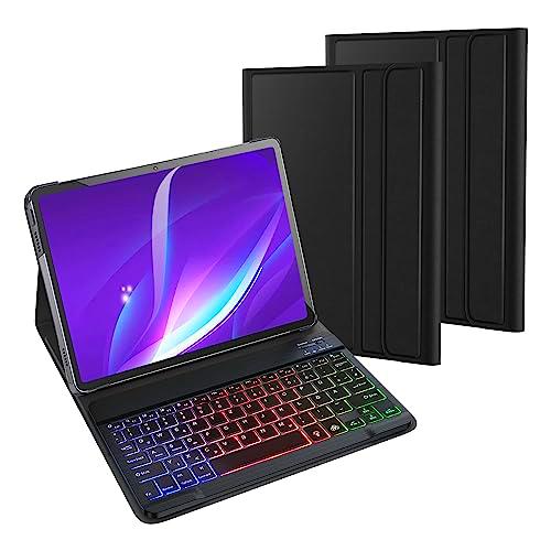 NUOYOOU Funda con teclado para Lenovo Tab M10 Plus (3ª generación) 2022 de 10,6 pulgadas (TB125/TB128)