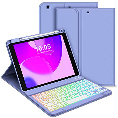 GOOJODOQ Funda con teclado para iPad 9ª Gen 2021/8.Gen 2020/7.Gen 2019