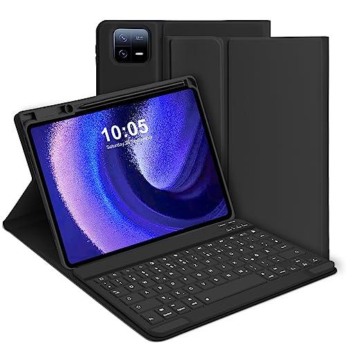 GOOJODOQ Funda Teclado para Xiaomi Redmi Pad 6/ Pad 6 Pro 2023