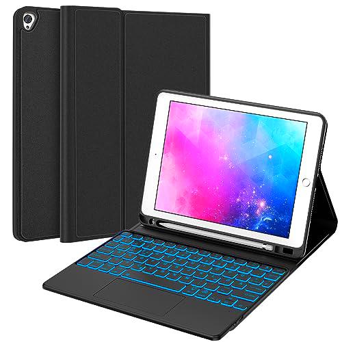 SENGBIRCH Funda para teclado italiano con panel táctil para iPad 9ª generación 2021/iPad 8a 2020/7a 10.2 2019/Air 3/Pro 10.5