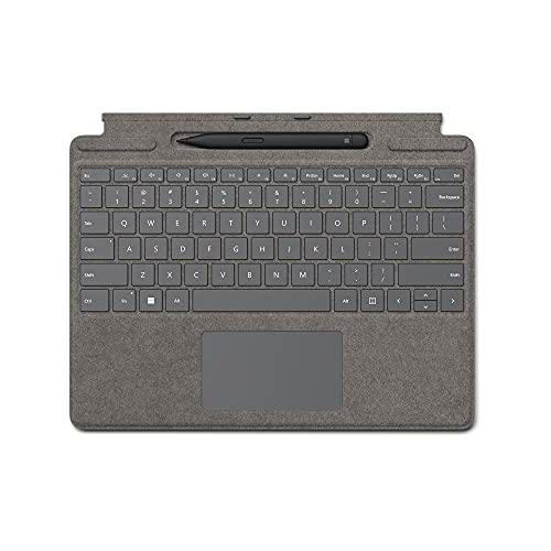 Microsoft Surface Pro 8/X Carcasa Alcantara + Pen - Platinum