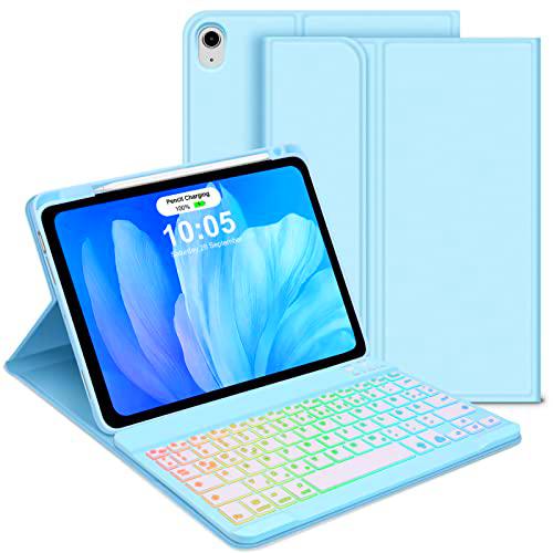 GOOJODOQ Funda con teclado para iPad Air de 4ª y 5ª generación