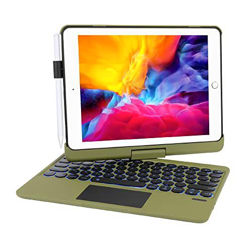 Synchro Funda para iPad 9.8.7.ª generación con teclado QWERTZ alemán