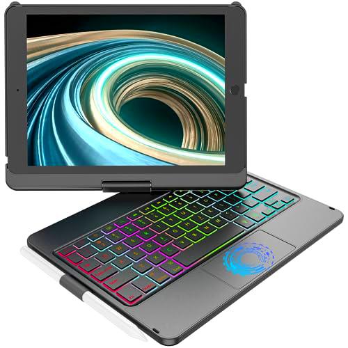 Carcasa teclado para iPad 9ª Gen 10.2&quot; 2021, Multi-Touch y Retroiluminadas