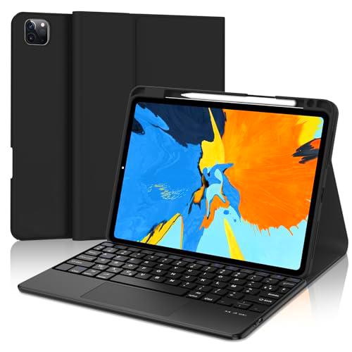 SENGBIRCH - Funda para iPad Pro 11 (2018-2022), iPad Air 5e/Air 4e 10.9 2022/2020 con Smart Trackpad -desmontable inalámbrico teclado