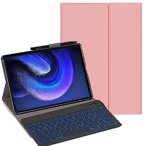 YHFZR Funda con teclado para Xiaomi Pad 6/6 Pro de 11 pulgadas