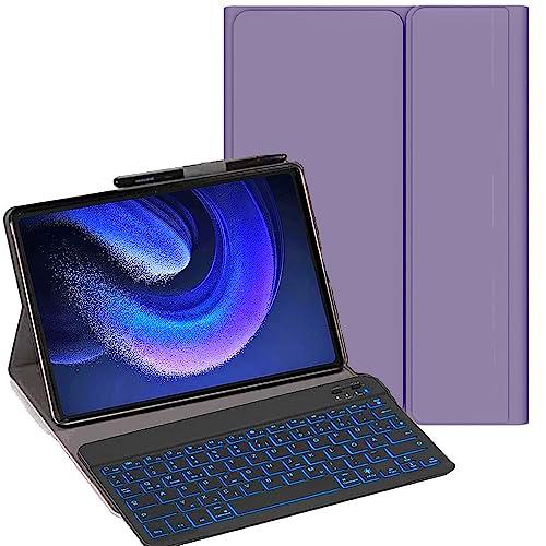 YHFZR Funda con teclado para Xiaomi Pad 6/6 Pro de 11 pulgadas