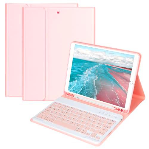 Funda con teclado de 10,2 pulgadas para iPad 9th Gen 20218th Gen 20207th Gen 2019iPad Air 3 Gen 2019iPad Pro 10.5 2017