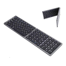 Vbestlife Teclado Bluetooth Plegable, Teclado inalámbrico Ultrafino con Teclado numérico Independiente para teléfono Inteligente/Tableta