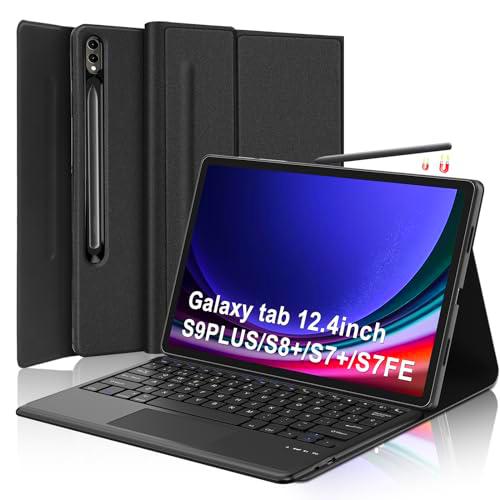 SENGBIRCH Samsung New S9 Plus - Funda con teclado táctil de 12,4 pulgadas