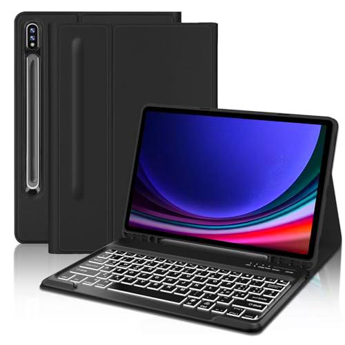 FOGARI Funda de teclado para Samsung Galaxy Tab S9 Plus 12.4&quot; 2023