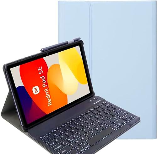 YHFZR Funda Teclado para Xiaomi Redmi Pad SE 11 Pulgada