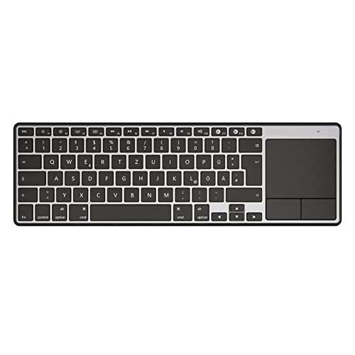 seenda Teclado Bluetooth con Touchpad para Mac Negro