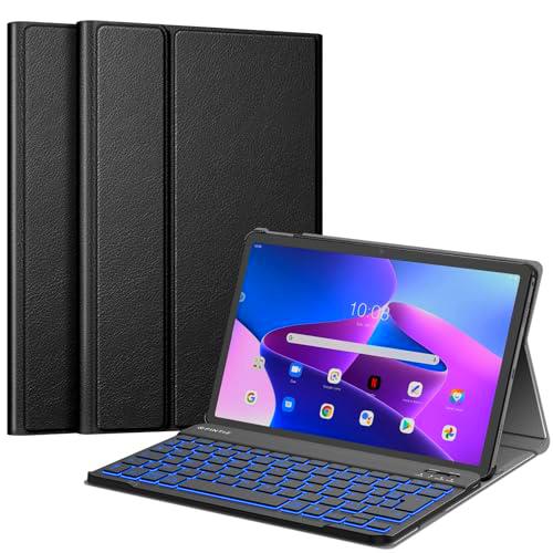 Fintie Teclado Francés AZERTY para Lenovo Tab M10 Plus 3ra Generación 10.6 Pulgada 2022 (TB125/TB128)