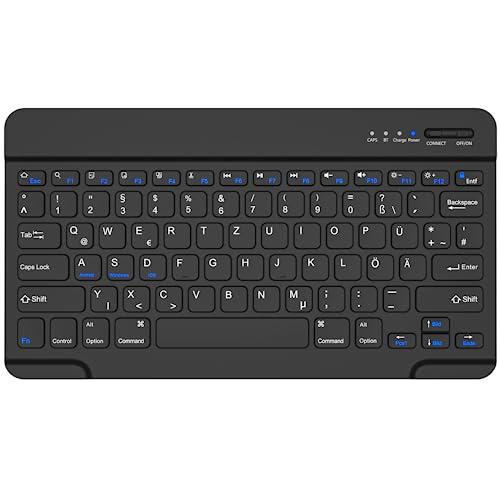 HZD Teclado Bluetooth, teclado inalámbrico portátil ligero para iOS