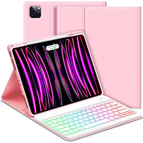 GOOJODOQ Funda con teclado QWERTZ para iPad Pro de 12,9 pulgadas