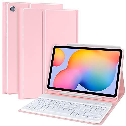 Funda con teclado para Samsung Galaxy Tab S6 Lite 10.4&quot; 2024/2022/2020 (Modelo: SM-P620/P625/P610/P613/P615/P619)